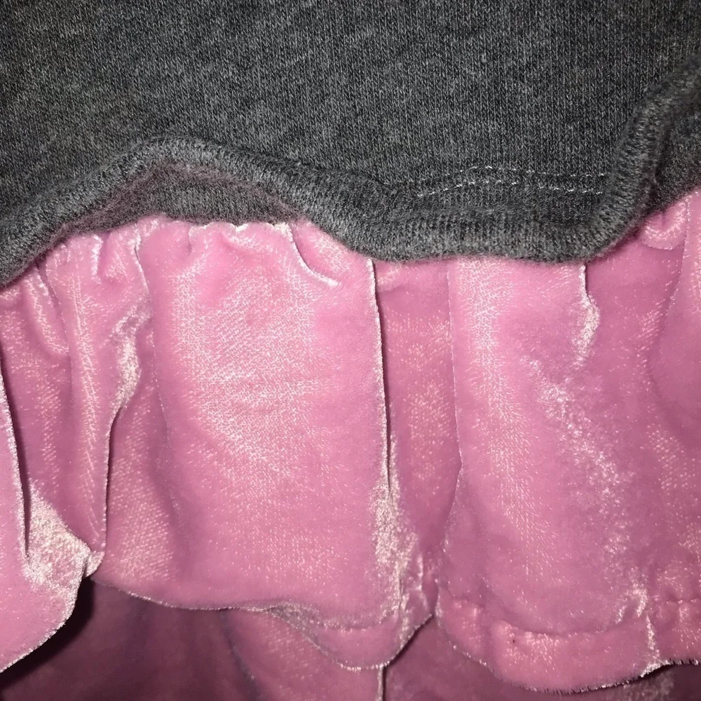 Crewcuts Grey & Pink Velvet Dress - Picture 5 of 16